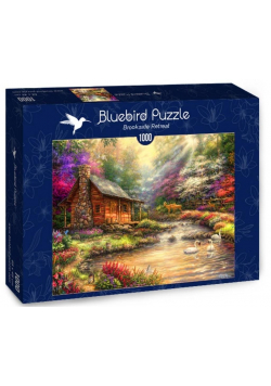 Puzzle 1000 Piękna chata nad potokiem