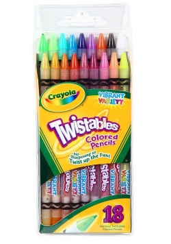 Kredki ołówkowe 18 szt. Twistables CRAYOLA