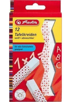 Kreda kwadratowa biała 12 sztuk