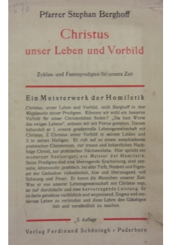 Christus unser Leben und Vorbild, 1935 r.