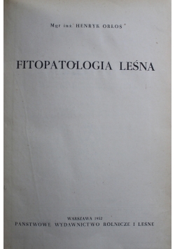 Fitopatologia Leśna
