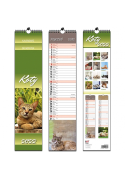 Kalendarz 2022 paskowy 13 planszowy Koty