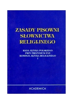 Zasady pisowni słownictwa religijnego