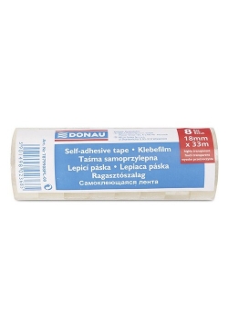 Taśma samoprzylepna biurowa 18x33m 8 sztuk