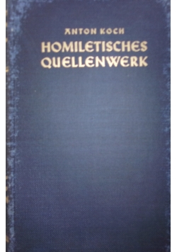 Homiletische Quellenwerk, 1938r.