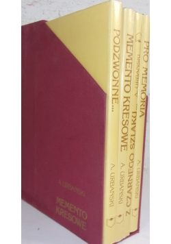 Memento kresowe, reprint z 1928 r., 4 książki