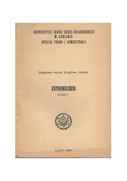 Kryminologia cz. 1