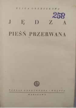 Jędza pieśń przerwana,  1939r.