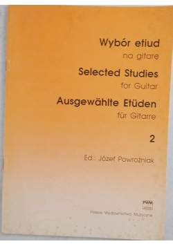 Wybór  etiud na gitarę 2