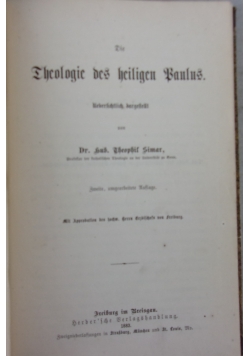 Theologie des heiligen Paulus, 1883 r.