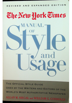 Manual of Style and Usage