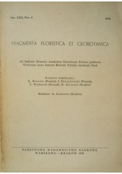 Fragmenta Floristica et geobotanica Ann XXII