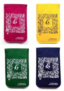 Etui filcowe na telefon komórk. - motyw nutowy MIX