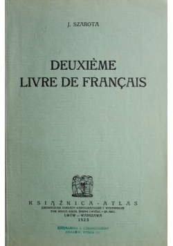 Deuxieme livre de Francais 1925 r.