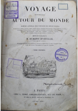 Voyage Pittoresque Autour Du Monde Tome Premier 1834 r.
