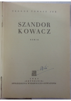 Szandor Kowacz, 1949r.