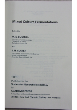 MixedCulture Fermentations