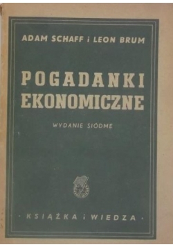 Pogadanki ekonomiczne, 1950 r.