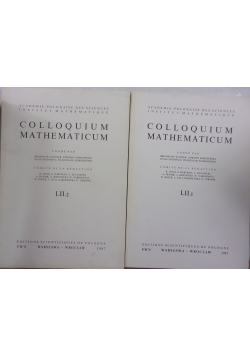 Colloquium Mathematicum.Zestaw 2 książek