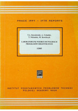 Laboratoryjne wzorce do walidacji programów odlewniczych