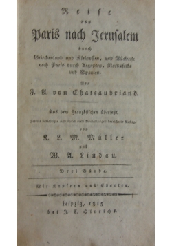Reise von Paris nach Jerusalem, 1815 r.