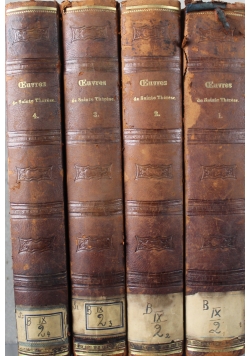 Ceuvres  tres completes de Sainte Therese 4 tomy 1863 r