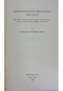 Germanizing Prussian Poland
