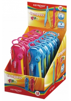 Cyrkiel KEYROAD Flow Display 10 sztuk mix