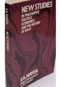 New Studies in Philosophy, Politics, Economics and the History of Ideas