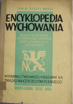 Encykolpedja wychowania tom II1937 r.