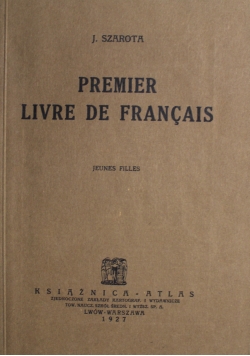 Premier Livre de Francais 1927 r.