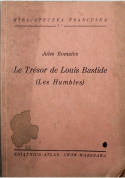 Le Tresor de Louis Bastide 1936 r.