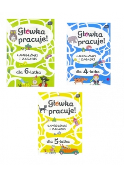 Kolorowanka A4 z nakl. Głowka pracuje. MIX