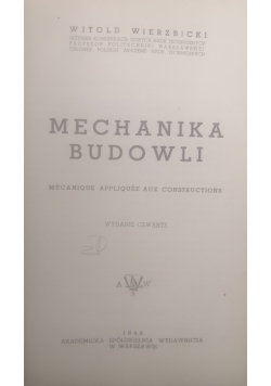 Mechanika budowli,1949r
