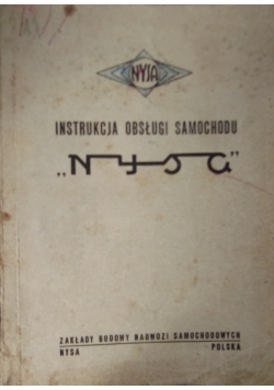 Instrukcja obsługi samochodu Nysa