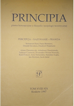 Principia, Tom XVIII - XIX