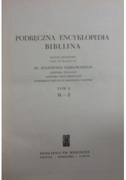 Podręczna encyklopedia Biblijna, t. II