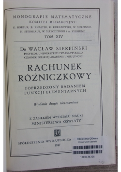 Rachunek różniczkowy