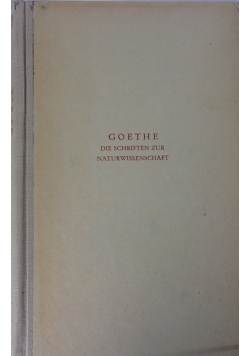 Die Schriften zur Naturwissenschaft,Band 2, 1949 r.