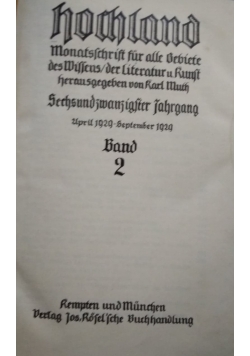Hochland, band 2