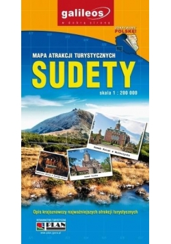 Mapa atrakcji turystycznych - Sudety 1:200 000