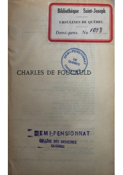 Charles de Foucauld 1921 r
