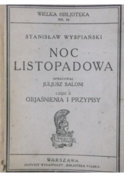 Noc Listopadowa, 1930 r.
