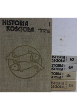 Historia kościoła, zestaw 5 książek