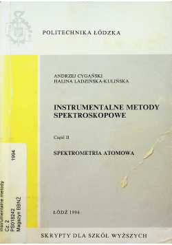 Instrumentalne Metody Spektroskopowe Cz II