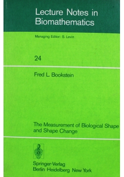 The Measurement of Biological Shape and Shape Change