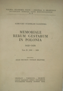 Memoriale rerum gestarum in Polonia 1632-1656