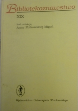 Bibliotekoznawstwo XIX