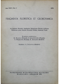 Fragmenta Floristica Et Geobotanica Ann XXIV