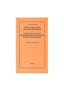 Prosatori latini del quattrocento